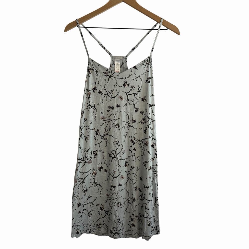 HANRO NWT Elin Chemise Delicate Branches Light Blue Dress Nightgown XS 2-4